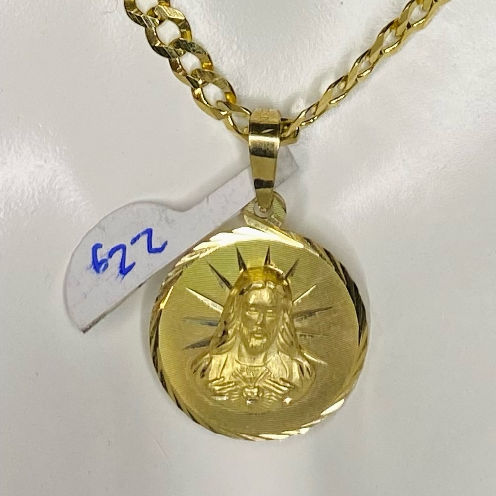 10k Sagrado Corazon (Sacred Heart) pendant